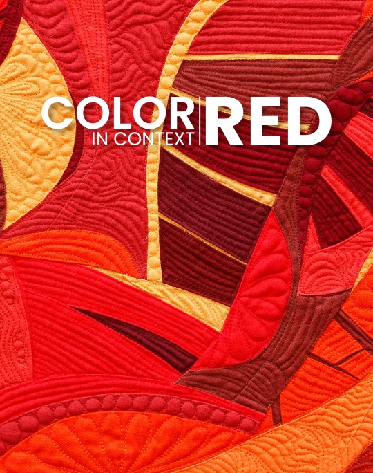 Product Description: This catalog features artwork from the SAQA Global Exhibition Color in Context: Red </br></br>Ever since our earliest ancestors began applying iron oxide to cave walls and their bodies, the color red has played a major role in art, rituals, and spirituality. The use of red can evoke excitement, danger, anger or love in the West. The color red is associated with purity in India, and in China it traditionally symbolizes luck. Red is also a primary color, crucial to the creation of other hues.</br></br>ISBN: 979-8-9862016-5-8</br>Softcover, 83 pages</br>Cover artwork by Linda Steele</br> SAQA - Color in Context: Red (catalog)