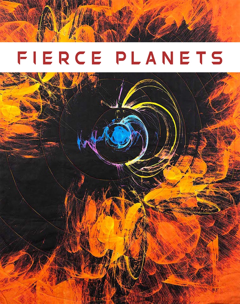 Product Description: This catalog features artwork from the SAQA Global Exhibition Fierce Planets. This exhibition is a collaboration with the Johns Hopkins Wavelengths™ science communication program. Artists drew their inspiration from Johns Hopkins Bloomberg Distinguished Professor Dr. Sabine Stanley's work in planetary science and her new book, What's Hidden Inside Planets?</br></br>ISBN: 979-8-9862016-7-2</br>Softcover, 93 pages</br>Cover artwork by Mary Tyler</br> SAQA Fierce Planets (exhibition catalog)