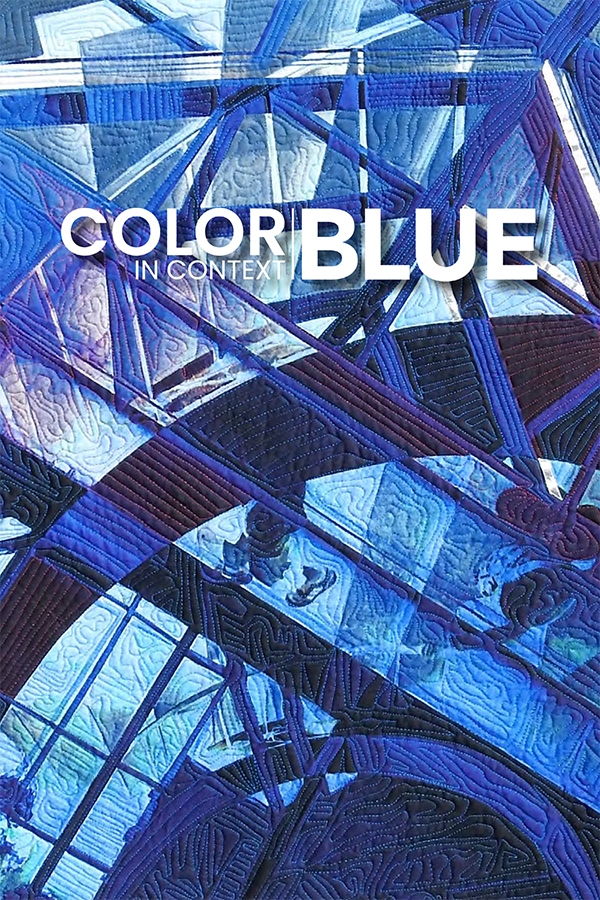 Product Description: This catalog features artwork from the SAQA Global Exhibition Color in Context: Blue. </br></br>Blue is a primary color, crucial to the creation of other hues. As a pigment, blue was historically rare and expensive, reserved for those of high status, a symbol of their purity, prosperity, and wealth, but modern chemical dyes now make blue the most commonly used color in fashion, products and packaging.</br></br>The sky, oceans, and rivers are so ubiquitous that blue has symbolic meaning to most, if not all cultures and creatures. Blue is all around us.</br></br>Softcover, 69 pages</br>Cover artwork by Marian Zielinski</br> SAQA Color in Context: Blue (catalog)