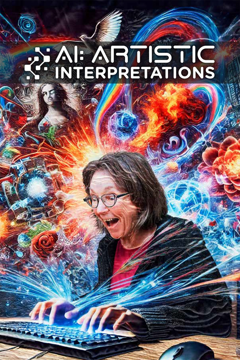 Product Description: This catalog features artwork from the SAQA Global ExhibitionAI: Artistic Interpretations.Whether integrating AI-generated elements or reflecting on its impact, participants created works that highlight the dynamic relationship between art and artificial intelligence.</br></br>Cover artwork by Susan V. Polansky</br>Softcover, 75 pages</br> SAQA AI: Artistic Interpretations