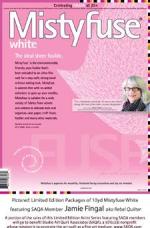 Product Description: Mistyfuse White 20 in x 10yds </br></br>Use paper-less Mistyfuse® for all weights of fabric from velvets and cottons to delicate tulles and organzas. It's a dream to work with—it handles well, is incredibly sheer, doesn't add bulk and bonds firmly once cooled. Since there is no added adhesive, it will never gum up your scissors or quilting needles. Each package comes with simple instructions for easy fusing with no waste. Mistyfuse White is perfect for fusing all colors, weights and types of fabric.</br></br>SAQA will receive 100% of the sale proceeds, thanks to the generous support of our partner, Mistyfuse.</br> Mistyfuse White 20 in x 10yds